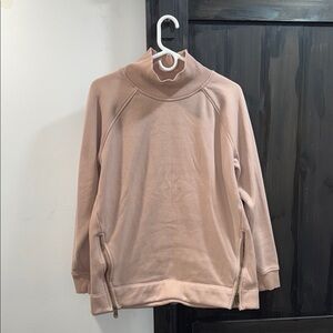 Athleta Blush Ribbed Sweatshirt